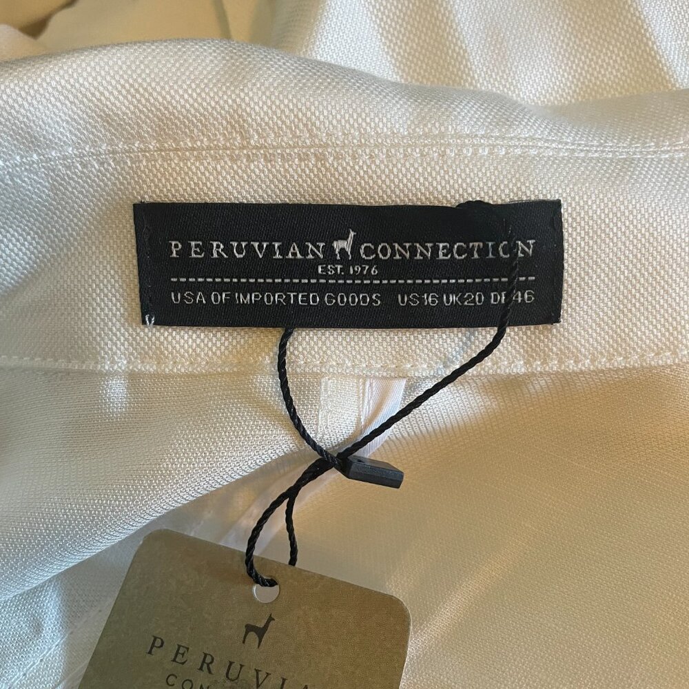 145. Peruvian Connection White Hastings Jacket, Size 16, NWT - Picture 5 of 7